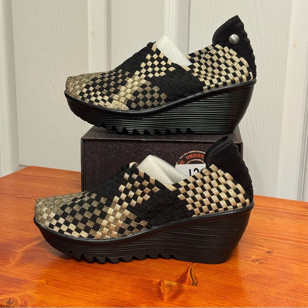 Bernie Mev Women's Lulia Bronze/Black Size 36 - Picture 2 of 7